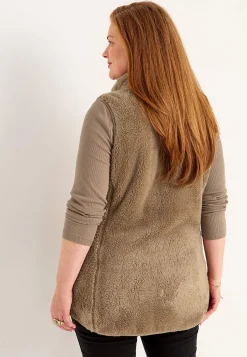 Cellbes of Sweden Fleeceväst med fickor Nougat Online