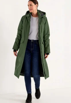 Cellbes of Sweden Funktionell, varmfodrad, lång parkas Mörkgrön Hot