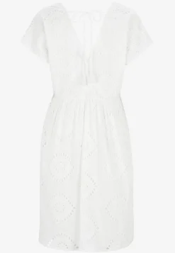 Johanna Toftby x Cellbes Hålbroderad klänningstunika Offwhite New