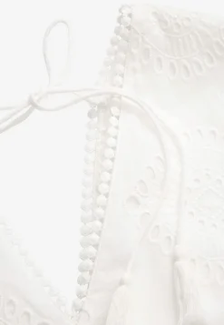 Johanna Toftby x Cellbes Hålbroderad klänningstunika Offwhite New