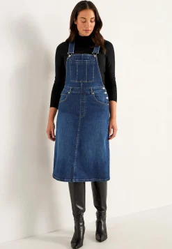 Cellbes of Sweden Hängselklänning i denim Online