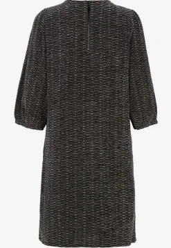Freequent Jacquardvävd klänning med fickor Svart / Mönstrad Hot