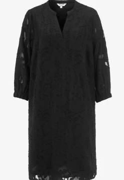 Cellbes of Sweden Jacquardvävd, skir klänning Svart Discount