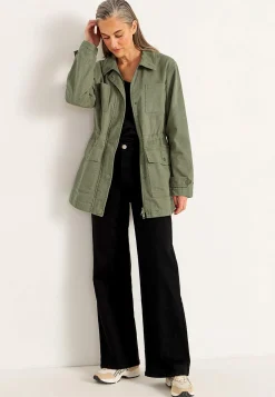 Cellbes of Sweden Jeansjacka med dragkedja Khakigrön Hot