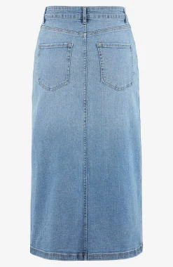 Cellbes of Sweden Jeanskjol med slits fram Discount