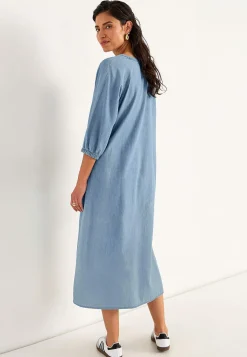 Cellbes of Sweden Jeansklänning med knappar Ljusblå / Denim Clearance