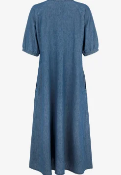 Cellbes of Sweden Jeansklänning med puffärmar Mellanblå Denim Online