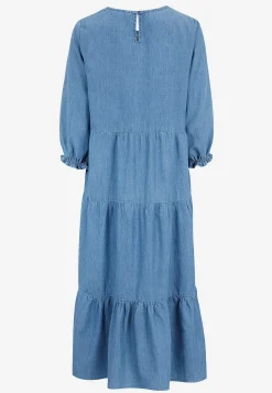 Cellbes of Sweden Jeansklänning med volanger Ljusblå / Denim Sale