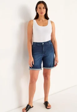 Cellbes of Sweden Jeansshorts med bekväm stretch Mellanblå / Denim Hot