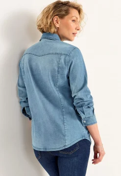 Cellbes of Sweden Jeansskjorta Blå denim Clearance
