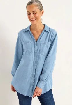 Cellbes of Sweden Jeansskjorta med knappar Ljusblå / Denim New