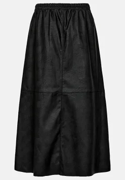 Freequent Kjol i PU med fickor Outlet