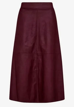 Freequent Kjol i PU med fickor Hot