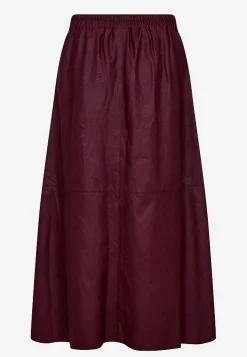 Freequent Kjol i PU med fickor Hot