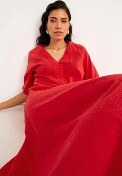 Cellbes of Sweden Klänning i bäckebölja Röd Clearance