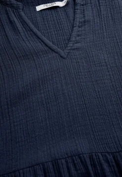 Cellbes of Sweden Klänning i krinklad bomull Marin Discount