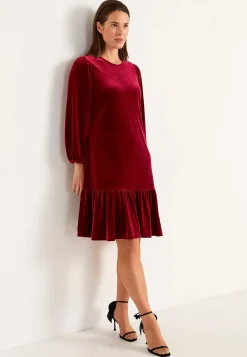 Johanna Toftby x Cellbes Klänning i velour med volang Sale