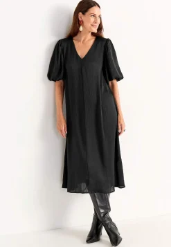 Cellbes of Sweden Klänning med puffärm Svart