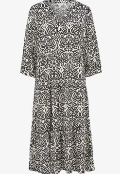 Cellbes of Sweden Klänning med volanger Beige / Svart / Mönstrad Outlet