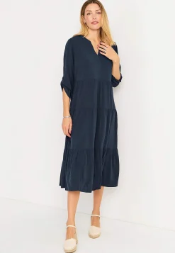 Cellbes of Sweden Klänning med volanger Marin Best