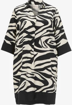 Wasabiconcept Klänning med zebramönster Svart / Mönstrad Online