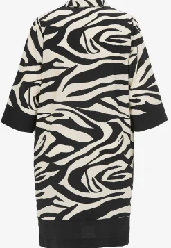 Wasabiconcept Klänning med zebramönster Svart / Mönstrad Online