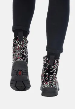 Rieker Känga med paljetter Svart / Mönstrad Online