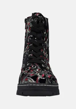 Rieker Känga med paljetter Svart / Mönstrad Online