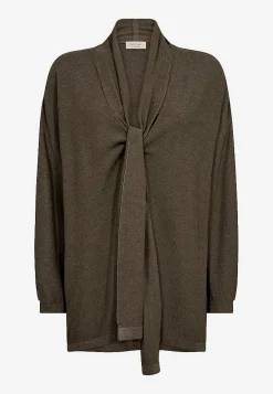 Freequent Knytbar cardigan Brunmelange Sale