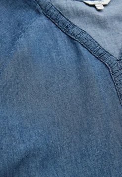 Cellbes of Sweden Kort jeansklänning med puffärmar Mellanblå Denim Sale