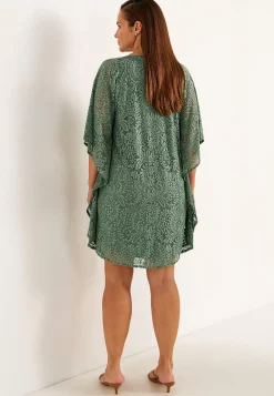 Cellbes of Sweden Kort spetsklänning Khakigrön Discount