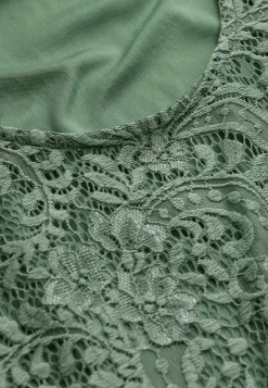 Cellbes of Sweden Kort spetsklänning Khakigrön Discount