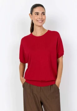 Soyaconcept Kortärmad finstickad tröja Online