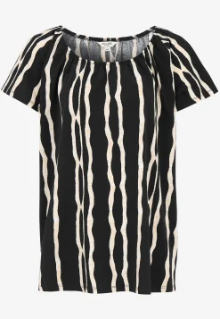 Cellbes of Sweden Kortärmad singoallatunika Svart / Mönstrad Online