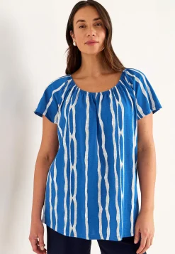 Cellbes of Sweden Kortärmad singoallatunika Blå / Mönstrad Clearance