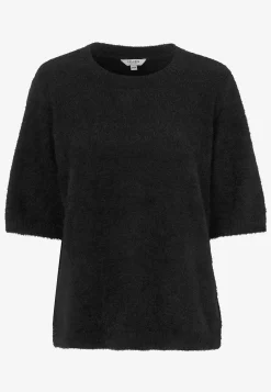 Cellbes of Sweden Kortärmad stickad tröja Svart Hot