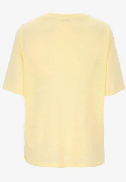Cellbes of Sweden Kortärmad topp Ljusgul / Melerad New