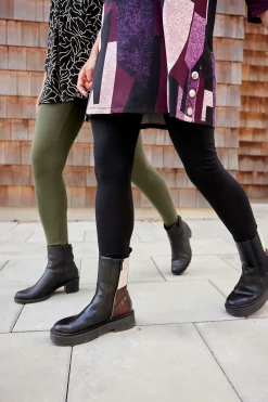 Cellbes of Sweden Leggings i bomull Fia 2-pack Mörkgrön + Svart Hot