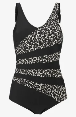Cellbes of Sweden Leopardmönstrad baddräkt Svart / Leopard Online