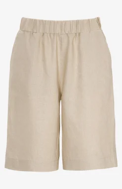 Cellbes of Sweden Linneshorts Premium med resår i midjan Beige