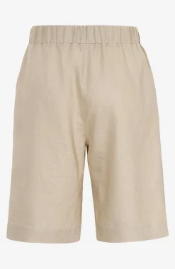 Cellbes of Sweden Linneshorts Premium med resår i midjan Beige