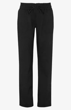 Cellbes of Sweden Lång byxa i tvättad bomull Svart Discount