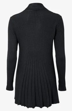 Freequent Lång, ribbad cardigan Claudisse Clearance