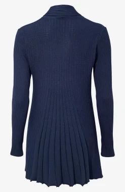 Freequent Lång, ribbad cardigan Claudisse Clearance