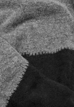 Cellbes of Sweden Lång stickad klänning Mörkgrå/Svart Sale