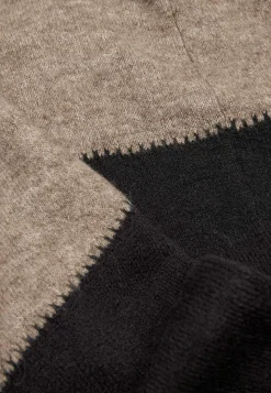 Cellbes of Sweden Lång stickad klänning Beige / Svart Hot