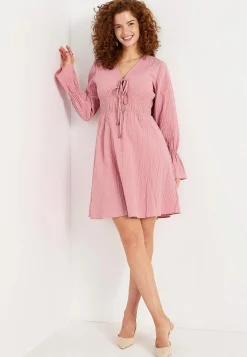 Johanna Toftby x Cellbes Långärmad klänning med knytdetaljer Best