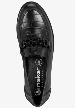 Rieker Loafer med metallspänne Svart Online