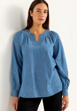 Cellbes of Sweden Lätt, luftig denimtunika Mellanblå Denim Sale