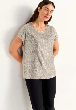 Cellbes of Sweden Lyxig paljettopp Silver New